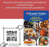 Russell Hobbs Heißluftfritteuse XXL 8L Rapid AirFryer [kompaktes Gehäuse,7 Kochfunktionen,10 Programme] SatisFry (spülmaschinenfest, max 220°C, Fritteuse ohne Öl, Grillen, Backen, Braten) 27170-56