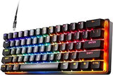 SteelSeries Apex Pro Mini Wireless HyperMagnetic Gaming-Tastatur – Die weltweit schnellste Tastatur – 60%-Formfaktor – RGB – PBT-Keycaps – Bluetooth – 2,4 GHz – USB-C – Deutsches Tastatur QWERTZ