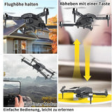 S508 Drohne mit Kameras, bürstenloser Motor FPV faltbare Drohne, Mini-Drohne automatischer Schwebeflug, One Key Start/Landung, 360° Flip, 3 Geschwindigkeiten, geeignet für Erwachsene und Anfänger